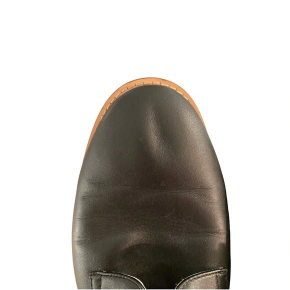 Men's Calvin Klein Aggussie Derby Oxfords Shoes Size 11 Black Leather - Picture 5 of 13